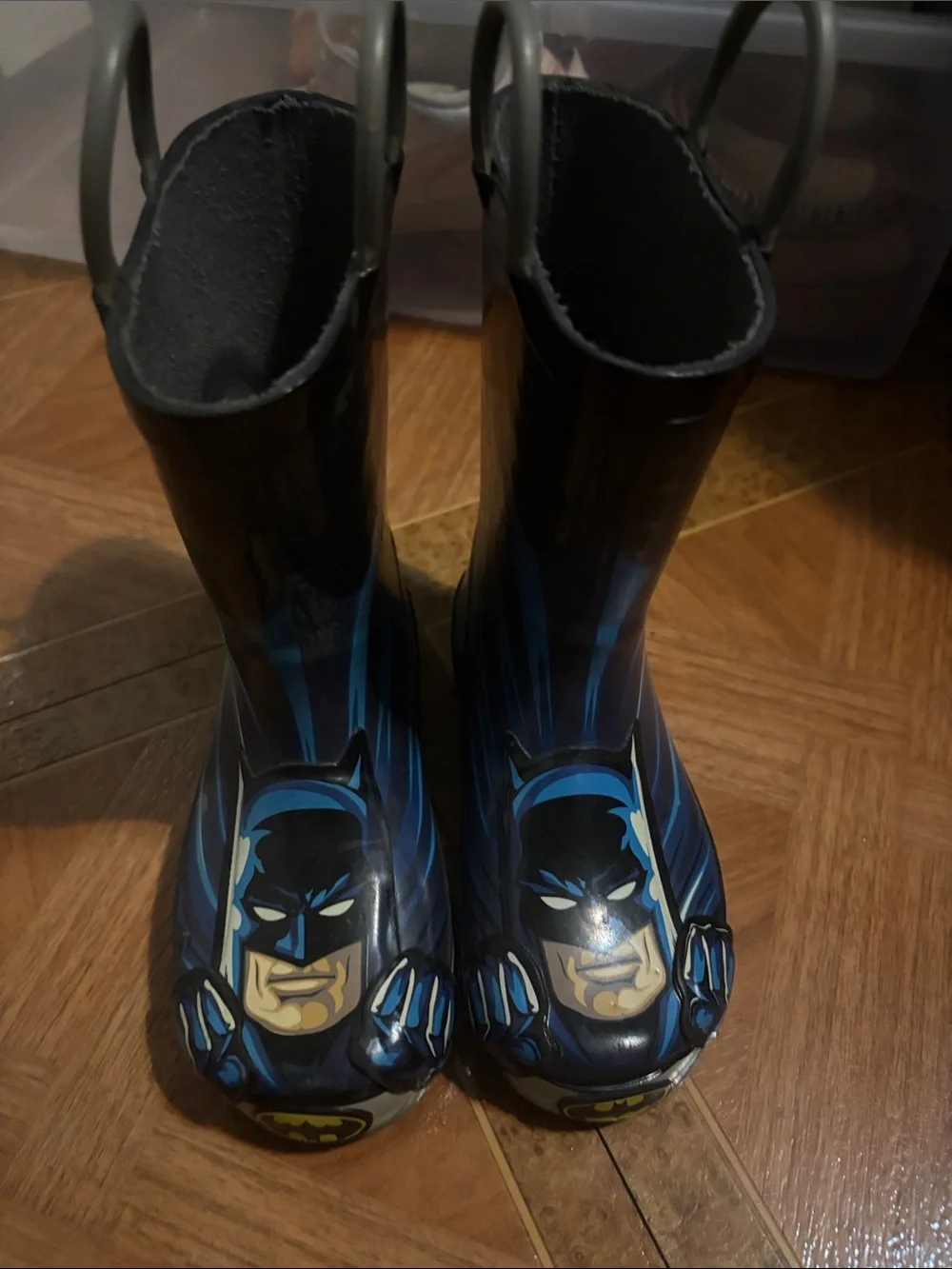 🌈4/$25🌈 Batman Kids Rain Boots in Black and Blue